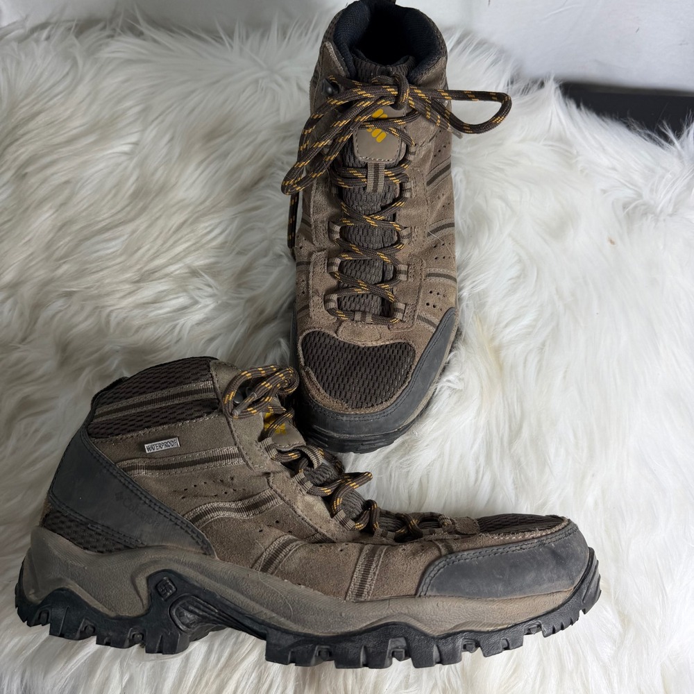 Columbia Newton Ridge Plus II Waterproof Hiking Boots Mens 10 Wide Brown YI5144